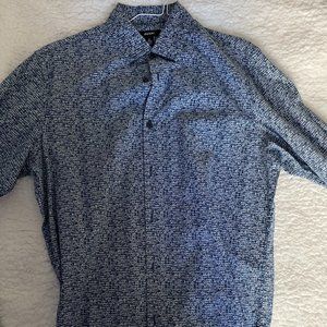 Alfani Mens Button Down Dress Shirt (Small)